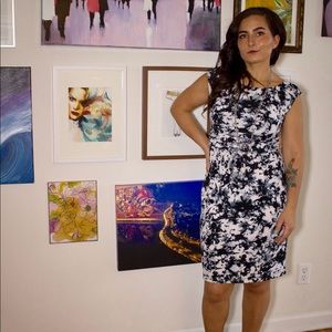 I.N. Studio for Macy's marbled ruched dress